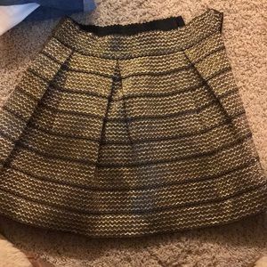 Gold glitter skirt